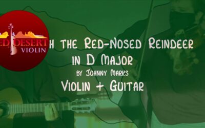 Rudolph the Red-Nosed Reindeer  in D Major (Violin and Guitar)